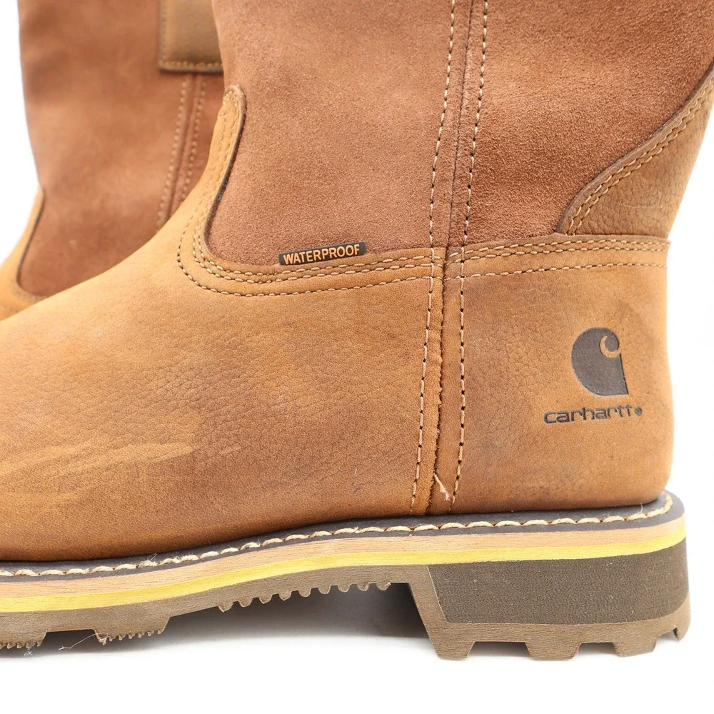 Carhartt Work Boots Mens 9 M Pull-On Waterproof Composite Toe CMP1453 NIB